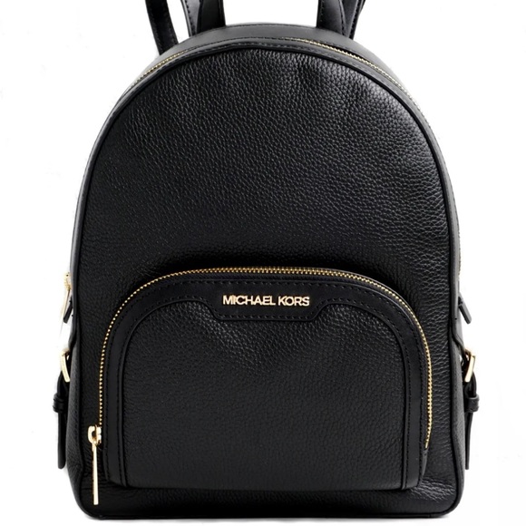 Michael Kors Jaycee Medium Pebbled Leather Backpack
Black /Golden Tone Hardware - Picture 12 of 12